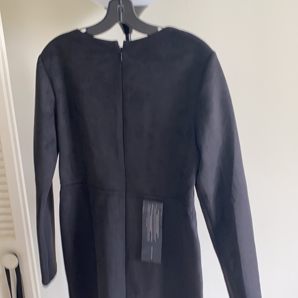 BCBGMaxAzria Black Long Sleeve Midi Dress